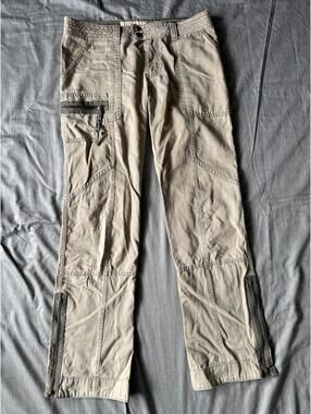 Y2K Abercrombie & Fitch Juniors Khaki East Coast Vintage Pants Low Rise Sz 14